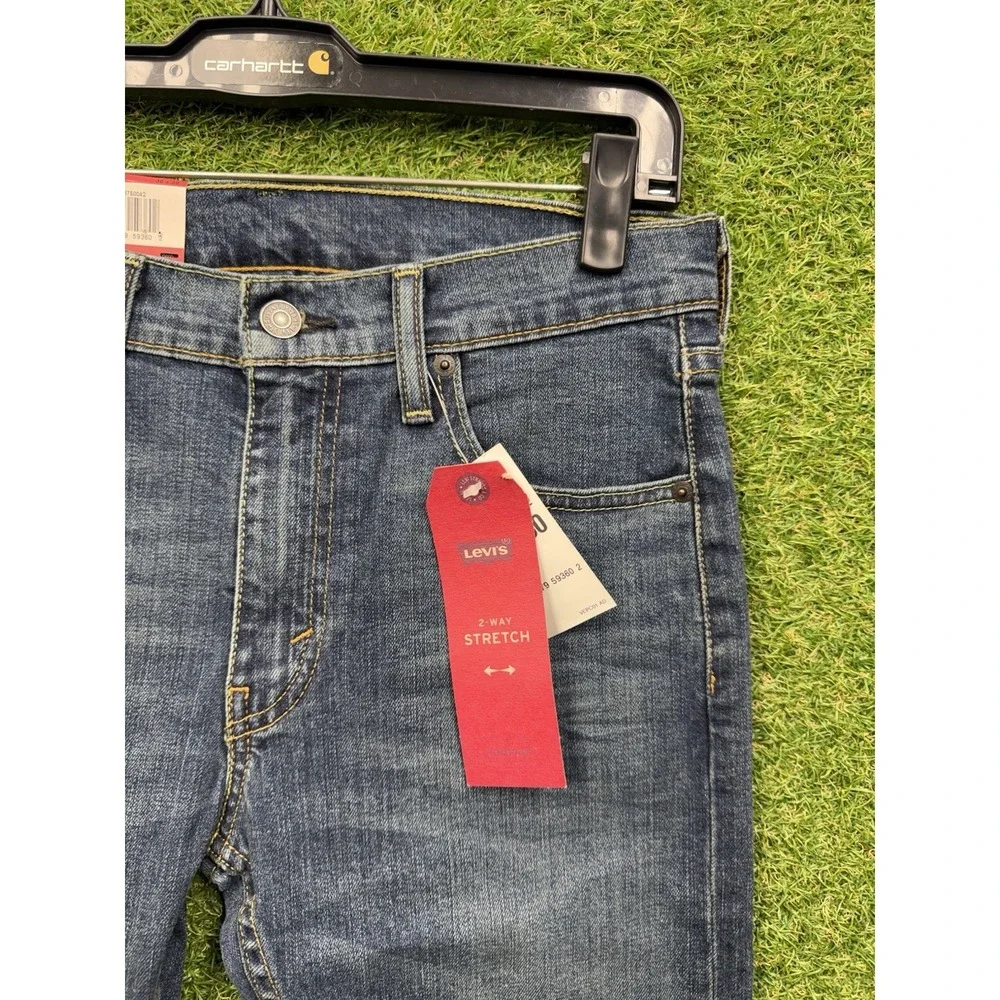 Levis 519 Jeans Mens 30x30 Extreme Skinny Stretch Sits Below Waist Dark Wash NWT